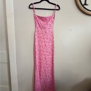 Pink Spaghetti Strap Dress